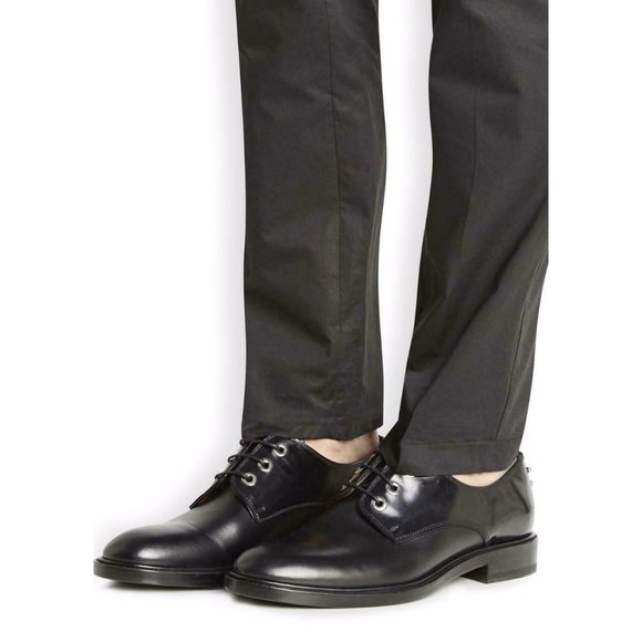 NEW GIVENCHY Black Nino Studded Lace Up Derby Shoes (Size 40) - MSRP $1,250.00! main image 7